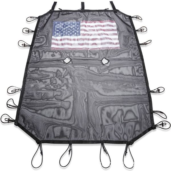 

2020 new american flag sunshade mesh cover anti-uv sun for 4door -wrangler