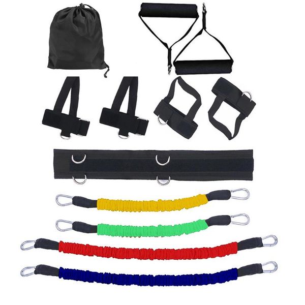 

latex resistance bands set yoga exercise fitness band waist leg bouncing training resistance bands home gym stretching strap set