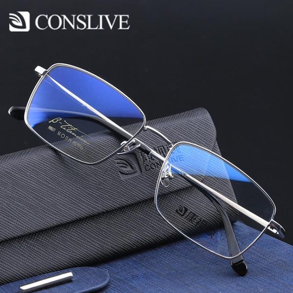 

beta titanium glasses frame for men eye nearsighted man ophthalmic eyewear multifocal titanium optical spectacles frames h0617, Black