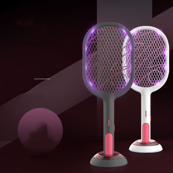 

mosquito nets swatter bug insect electric fly zapper killer racket rechargeable with led flashlight household sundries pest control