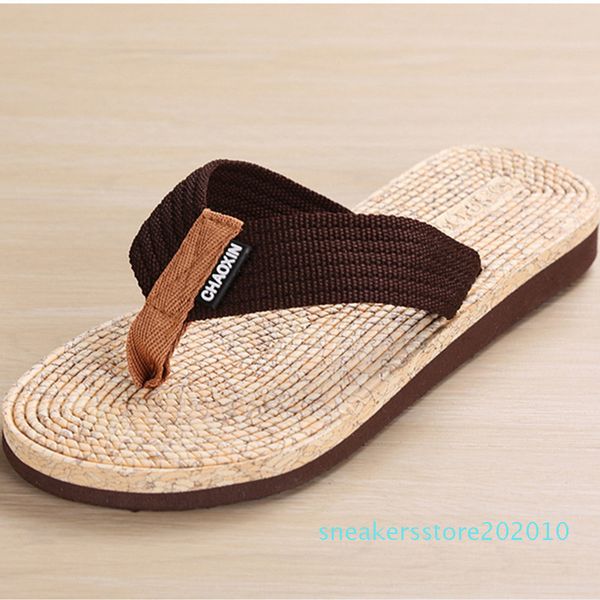 

2020 summer men flip flop shoes beach holiday sandals non-slide male slippers men flats casual shoes delivery s10, Black