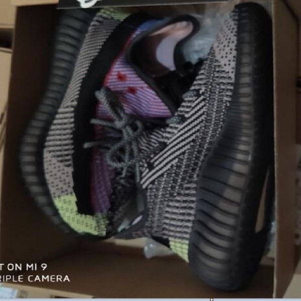 

us13 new static women mens running shoes fdgg phosphor orange wave kanye west sneakers solid grey azael blue oat trainers