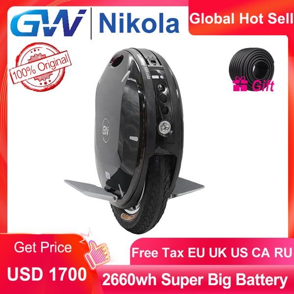 

2020 gotway nikola plus electric unicycle 100v 2660wh 1800wh max speed 60km/h,battery life 230km,monowheel scooter