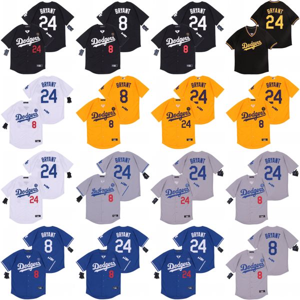 

2020 new los angeles 8 24 bryant kb black mamba dodgers baseball jersey stitched name stitched number fast sthipping s-3xl men youth women, Blue;black