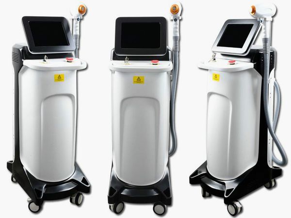 

808nm diode laser hair removal machine ce lvd rcm certified germany imported laser chip fast ice cooling long time heavy duty working, Black