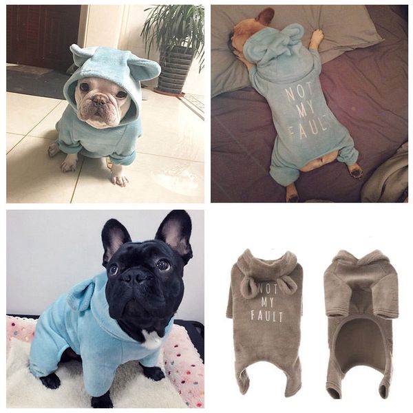 

dog clothes autumn and winter teddy four-legged sweater method bucket bago bulldog method cattle small and medium dog pet pajamas