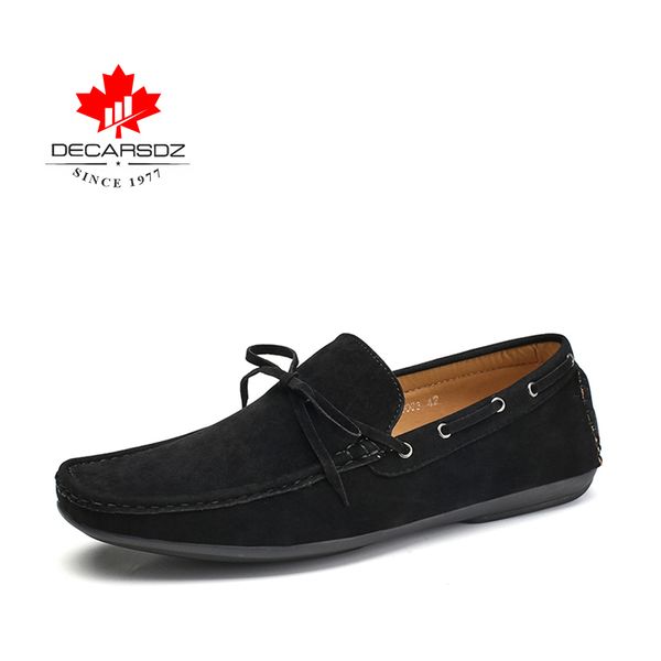 

decarsdz men loafers shoes spring & autumn comfy boat men shoes leisure drive footwear brand men casual shoes cx200729, Black