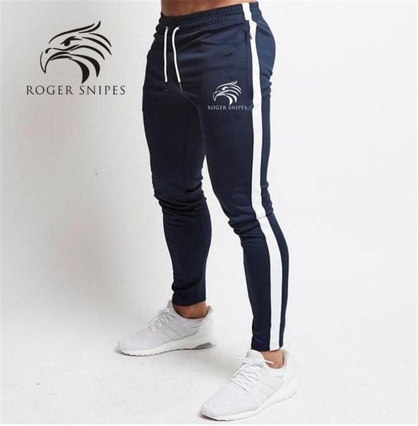 

2020 spring men's gym training jogging pants men joggers slim fit soccer sweatpants cotton workout running tights sport trousers t20032, Black