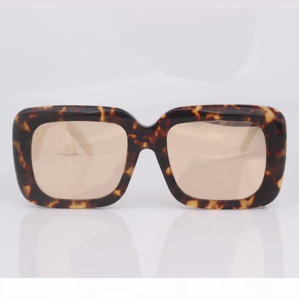 

2020 brand tortoiseshell effect square sunglasses women fashion women chunky frame eye wear with original box, White;black