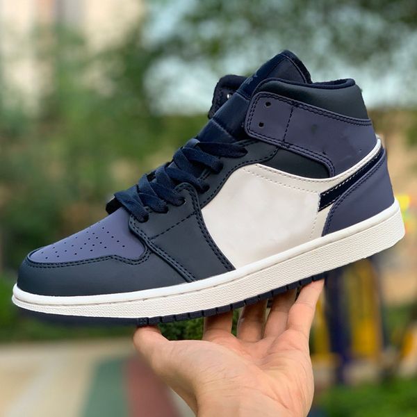 

1 mid obsidian sanded purple 554724 445 obsidian sanded purple white men womens trainers highsneakers baskets Ã plateforme schoenen, White;red