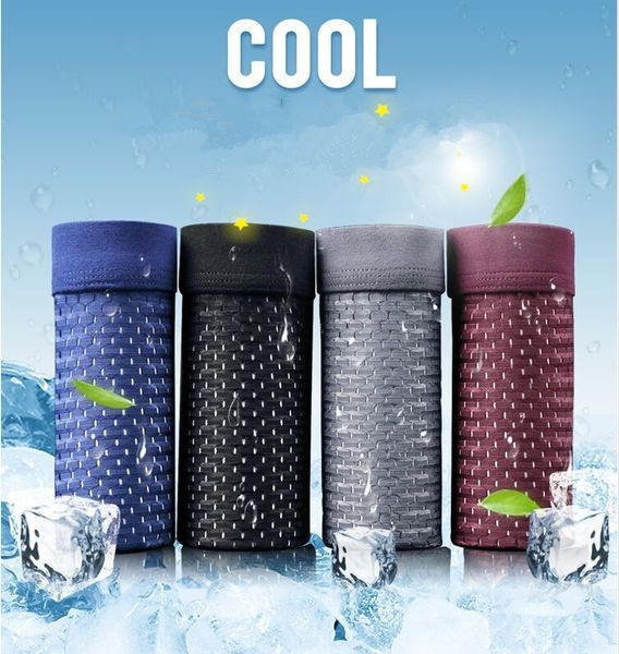 

ice silk mesh u convex modal men's boxer summer underpants underwear underpants sale men's underwear, Black;white