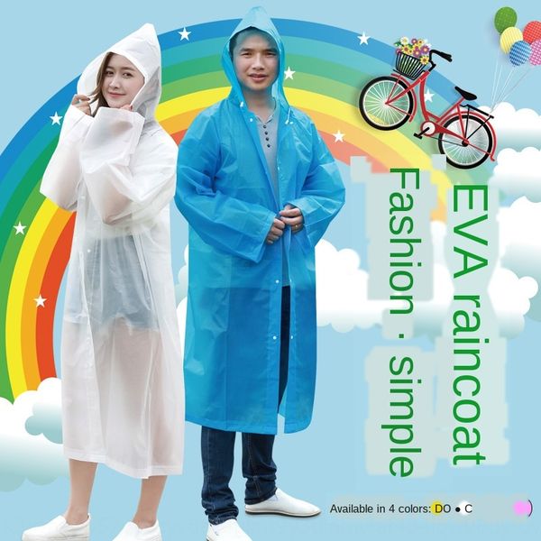 

lifze корейский стиль моды на открытом воздухе долго взрослый цельная путешествия eva матовое полупрозрачное пончо корейски плащ плащ на отк