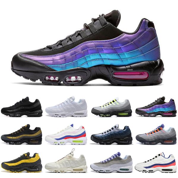 

neon 95 95s men women running shoes triple black white throwback future outdoor mens womens trainers sports sneakers runners size 40-45
