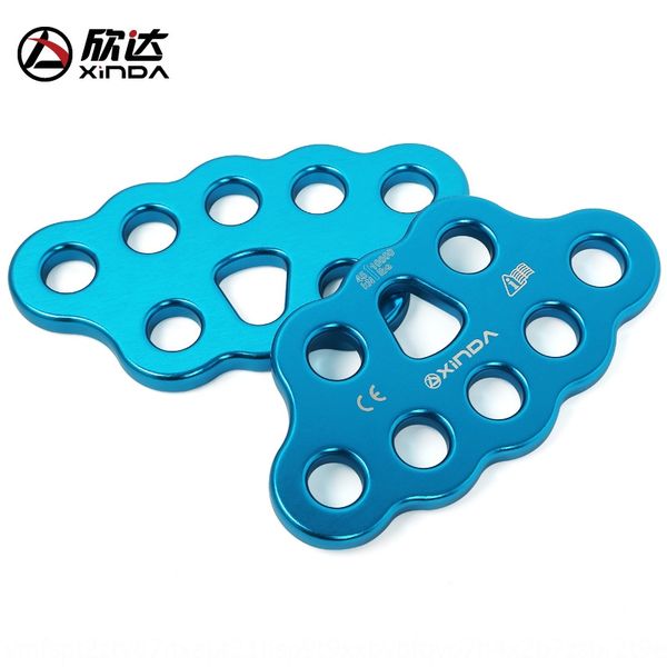 

0bo6h xinda 8-hole rope dividing plate 45kn cinda 8-hole equipment loadanchor splitter finger plate rock climbing rope splitter outdoor moun