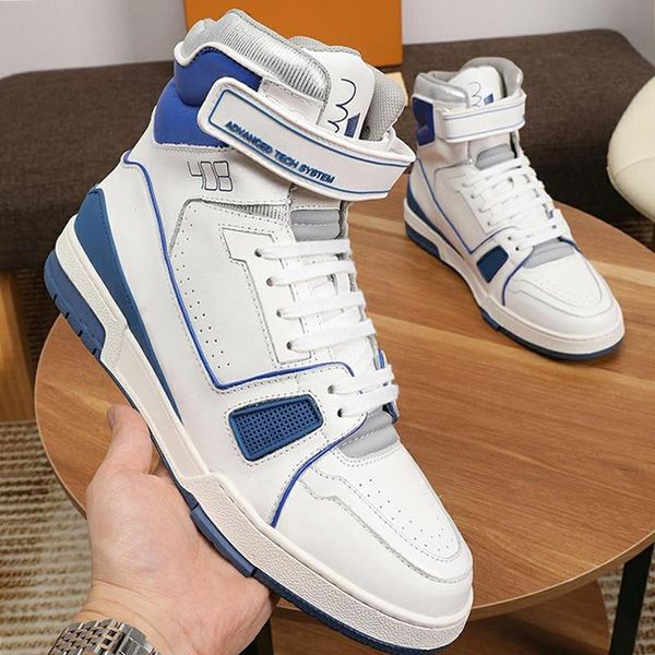 

fashion classic trainer sneaker mid -mens shoes scarpe da uomo di lusso breathable lace -up luxury men shoes chunky sneaker, Black