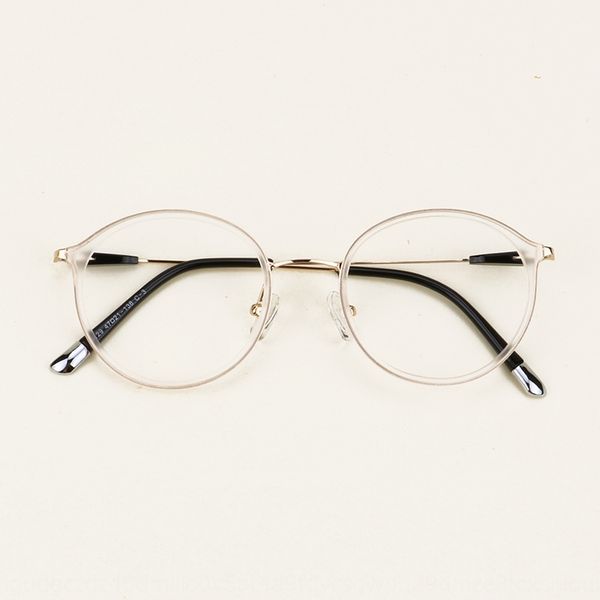 

e9mfh new korean new korean ultra light tr90 9129 ultra light tr90 myopia men's and women's fashionable small round full frame opt, Silver