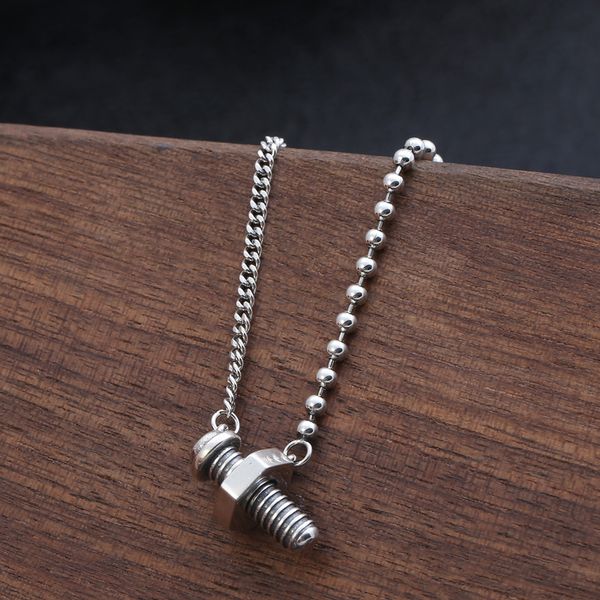 

emith fla authentic 100% 925 sterling silver designer joint necklace 2.5mm silver thickness necklace jewelry for men or women