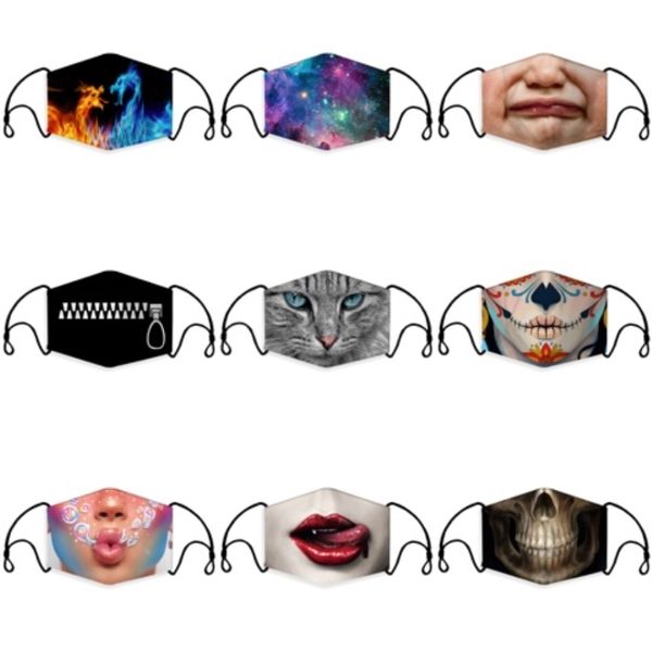 

grey anti dust mask with valve pm2.5 breathing filters protective face mouth cotton masks washable reusable anti fog haze adult#636