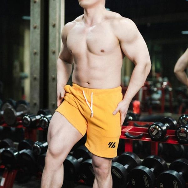 

summer running training large size shorts men cotton breathable shorts summer men fitness running exercise, White;black