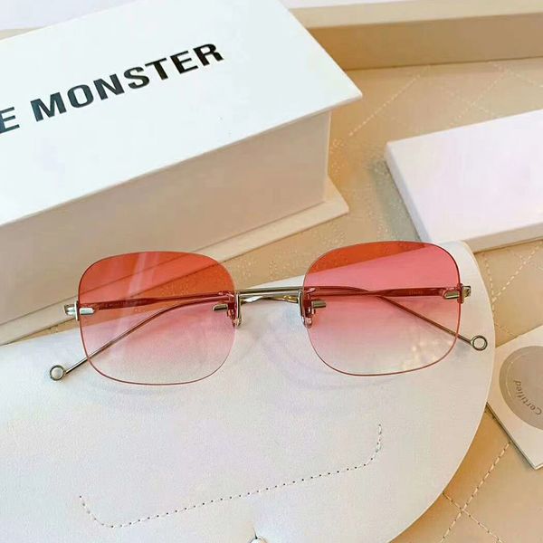 

vintage eyeglass frame jennie daisy gentle sunglass sun glasses rimless shades wholesale retro eyewear for women, White;black