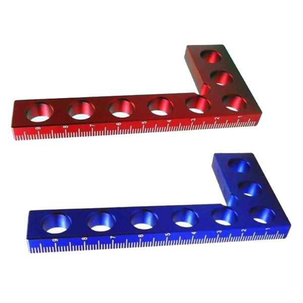 

2pcs 90Â° positioning square aluminium alloy right angle clamps woodworking tools