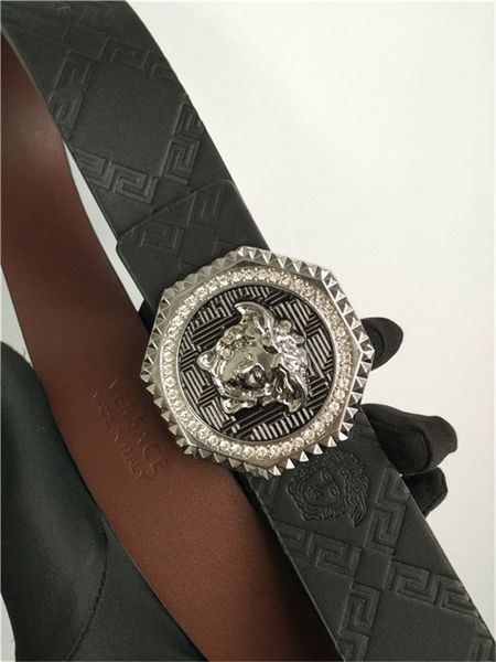 

versaÃ§e man womens designer belts belt brand belts gold sliver buckle 1g gg belt ceinture womens belt, Black;brown