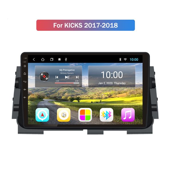 9 pollici Android 10 Quad Core WiFi GPS Navi Car Video Radio Head Unit Player per Nissan KICKS 2017-2018
