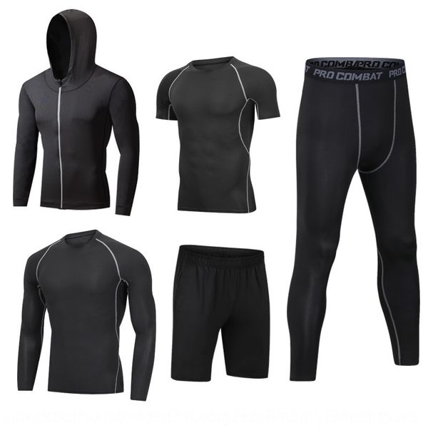 

pzd4u new sports training breathable quick-drying sweat-absorbing exercise exercise fitness fitness running pants yoga suit men's five, White;black