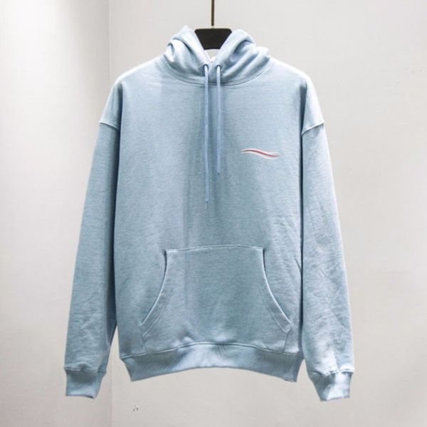

20fw европейский cola wave толстовки vintage street fashion long sleeve comfort мужчины женщины пару с капюшоном haze голубой свитер hfxhwy1, Black