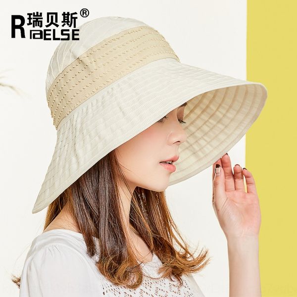 

women's summer foldable outdoor summer foldable sun beach travel sun hat big edge hat, Blue;gray