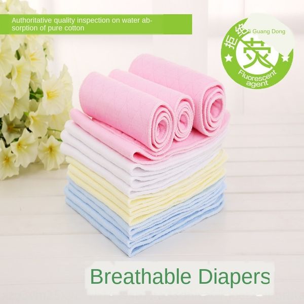 

детские чистого хлопка 3-слойный новорожденный мочи кольцо моющийся дышащий подгузник предотвратить красный pp мягкую пеленку