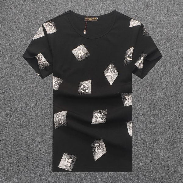 

20ss luxurious mens designers t shirt men women couples casual short sleeve mens round neck tees 5 colors, Black;brown