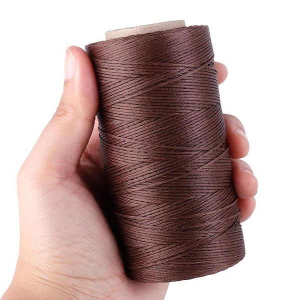 

260m 150d 0.8mm leather waxed thread cord for sewing hand stitching waxed thread string cord for leather diy crafts, Black;white