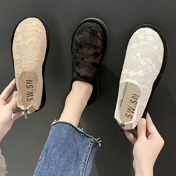

shoes woman 2020 female footwear all-match designer women women's moccasins round toe casual sneaker new dress, Black