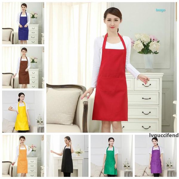 

cooking baking apron solid color kitchen apron restaurant aprons for women home sleeveless apron 10 colors wholesale customizable dbc bh2667