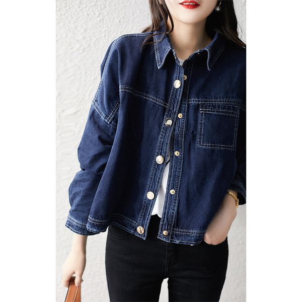 

women jacket short denim jacket women 2020 spring new retro casual, Black;brown