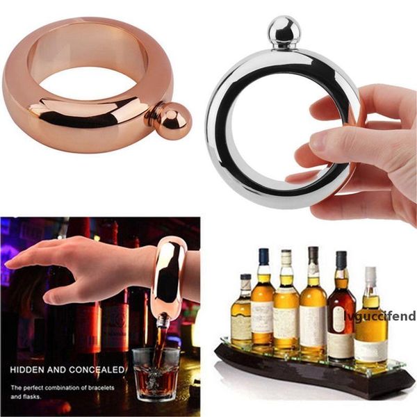

bracelet flask 3.5oz stainless steel jug bracelet hip flask bangle bracelet wine bottle stainless steel wine bangle jewelry gift can costom