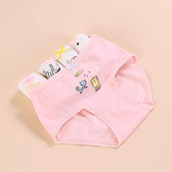 

t7ya7 girls breifs cartoon underwear pure tong nei ku tong nei ku children's underpants cotton primary and middle school children, Camo