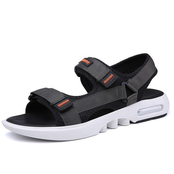 

uomo outdoor sandal sandale man sandals 2020 sport masculina for shoes vietnam romanas erkek hombre beach sandalia women rubber, Black