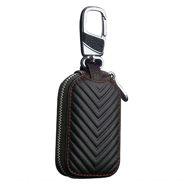 

leather car bag fashion case key case business cowhide waist hanging key bag gift