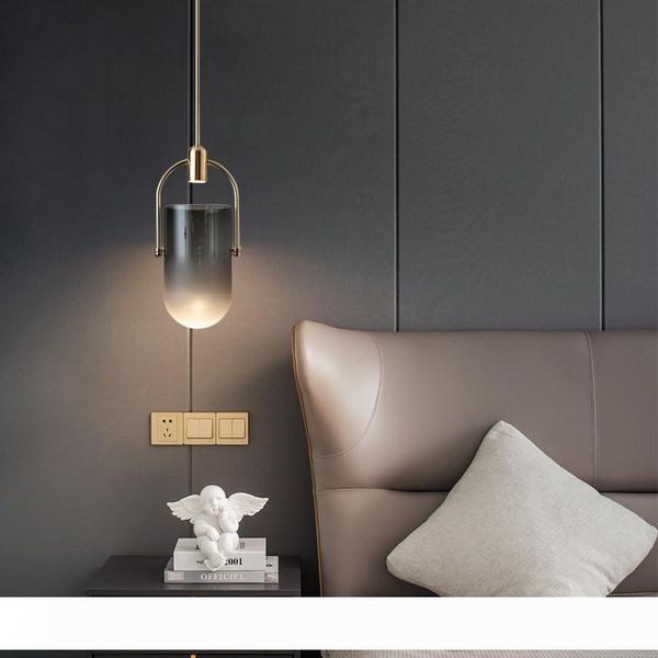 

modern hanglamp single head glass pendant light glass cover restaurant bar cafe coffee shop personality creative bedside light fixtuers