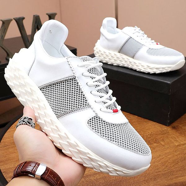 

new high-quality men's sports shoes, men's casual shoes, mesh breathable low- sports shoes fashion shoes, with original box qwp, Black