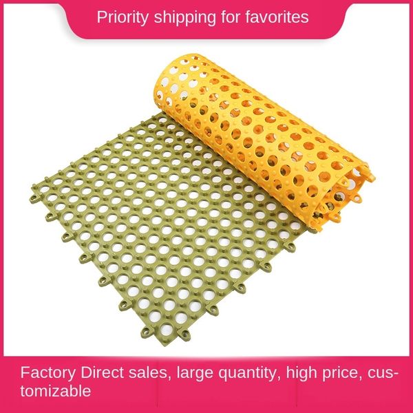 

bath shower hollow carpet carpet non-slip bathroom kitchen water-proof full floor mat tasteless splicing bathroom non-slip mat