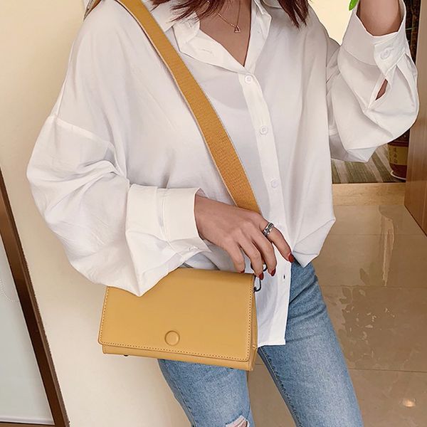 

female fashion shoulder bag youth pu leather messenger bag lady wild small square clutch candy color