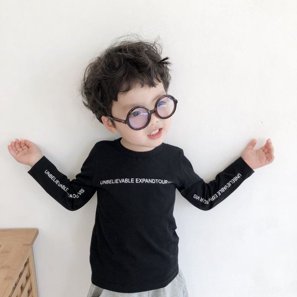 

wear t-shirt children's clothing men's wear t-shirt 2020 new children's long sleeve autumn western style jacket casual fashio, Blue