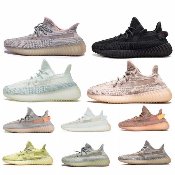 

mens designer shoes kanye west static casual shoe cinder desert sage earth tail light zebra womens mens trainers mens shoes size 13, Black