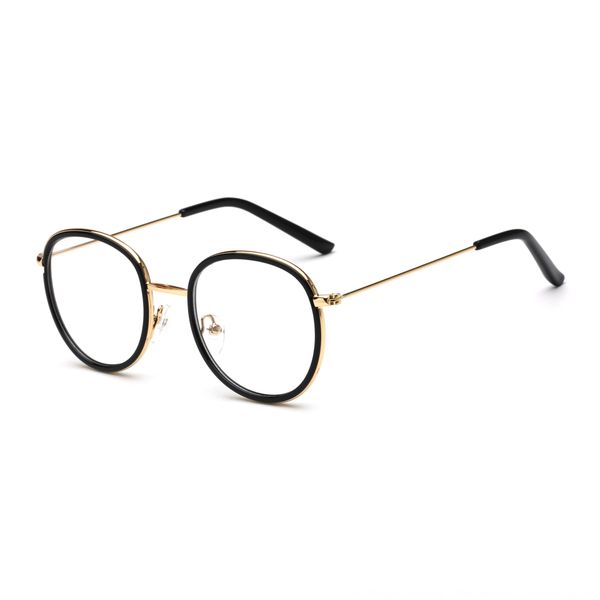

l'oreo 9815 large plain myopia new metal myopia glasses frame men's and women's glasses frame, Silver