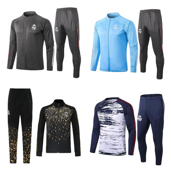 

2021 реал мадрид футбол обучение костюм куртка 20/21 camiseta де futbol опасности бензема модрич беговая футбол tracksuit, Black
