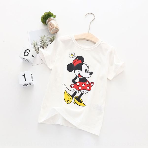 

k7so7 t-shirt 2020 fashionable brand coat t-shirt girl's foreign style short sleeve medium and large children's net red half sleev, Blue