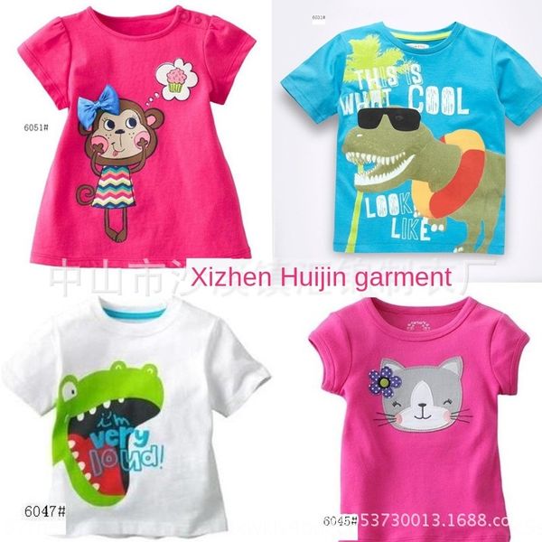 

new clothing baby suit short-sleeved cotton korean t-shirt 3 children's t-shirt children's clothing, Blue